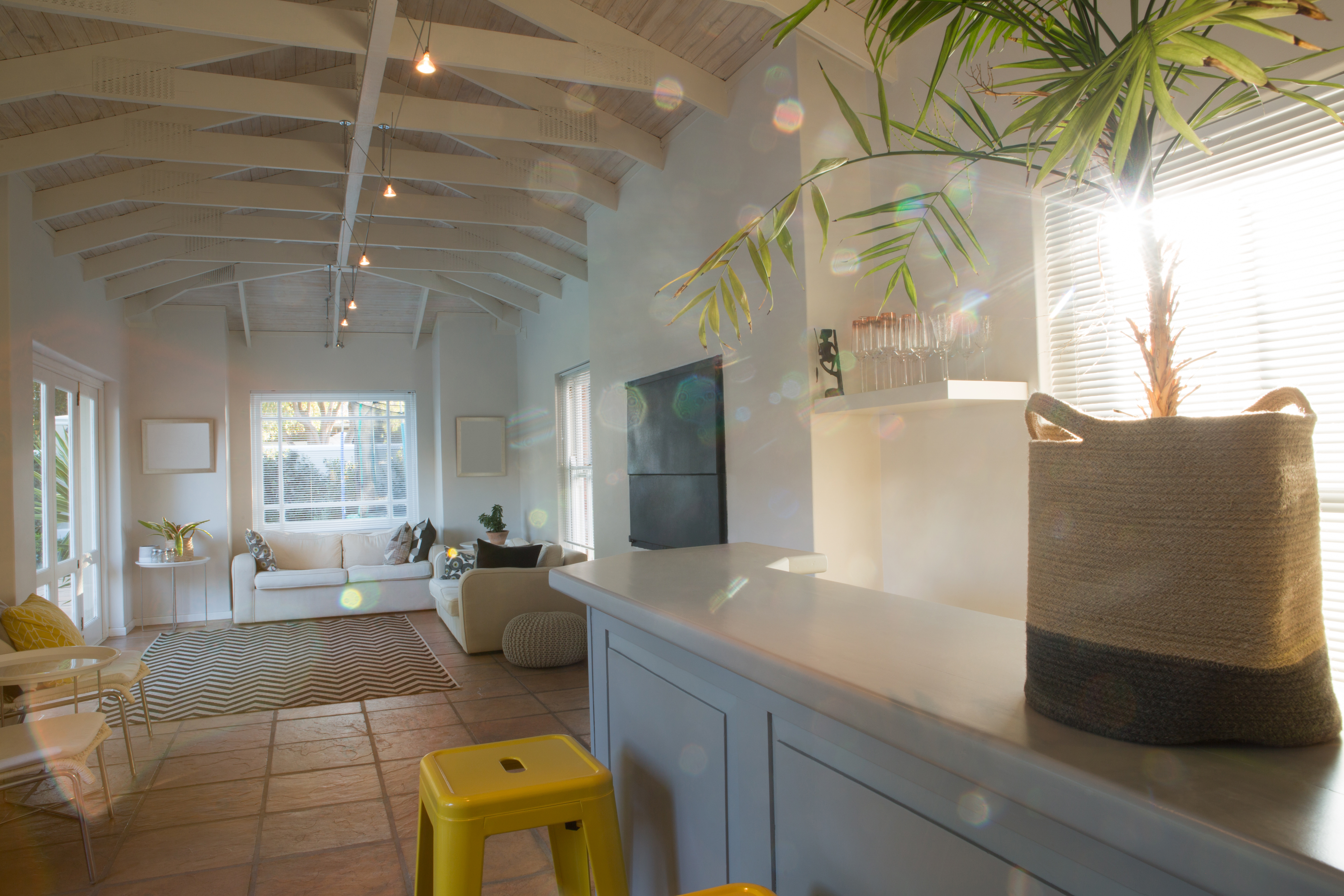 Bright vacation rental living room